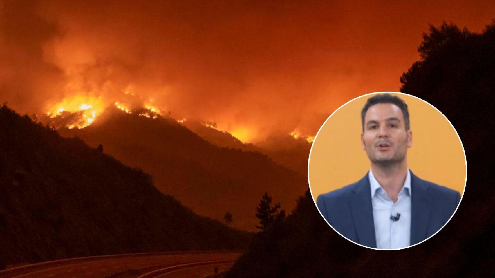Andrés Gómez (40 años), meteorólogo, tajante sobre los incendios en España:  Se nos escapa, no podemos apagarlos 
