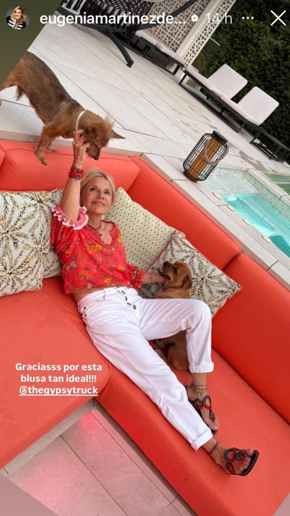 Eugenia Martínez de Irujo, a imagen de sus redes sociales.