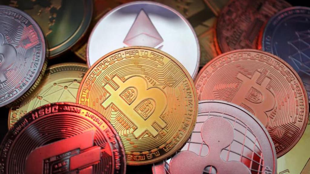Imagen de distintos tipos de criptomoneda.