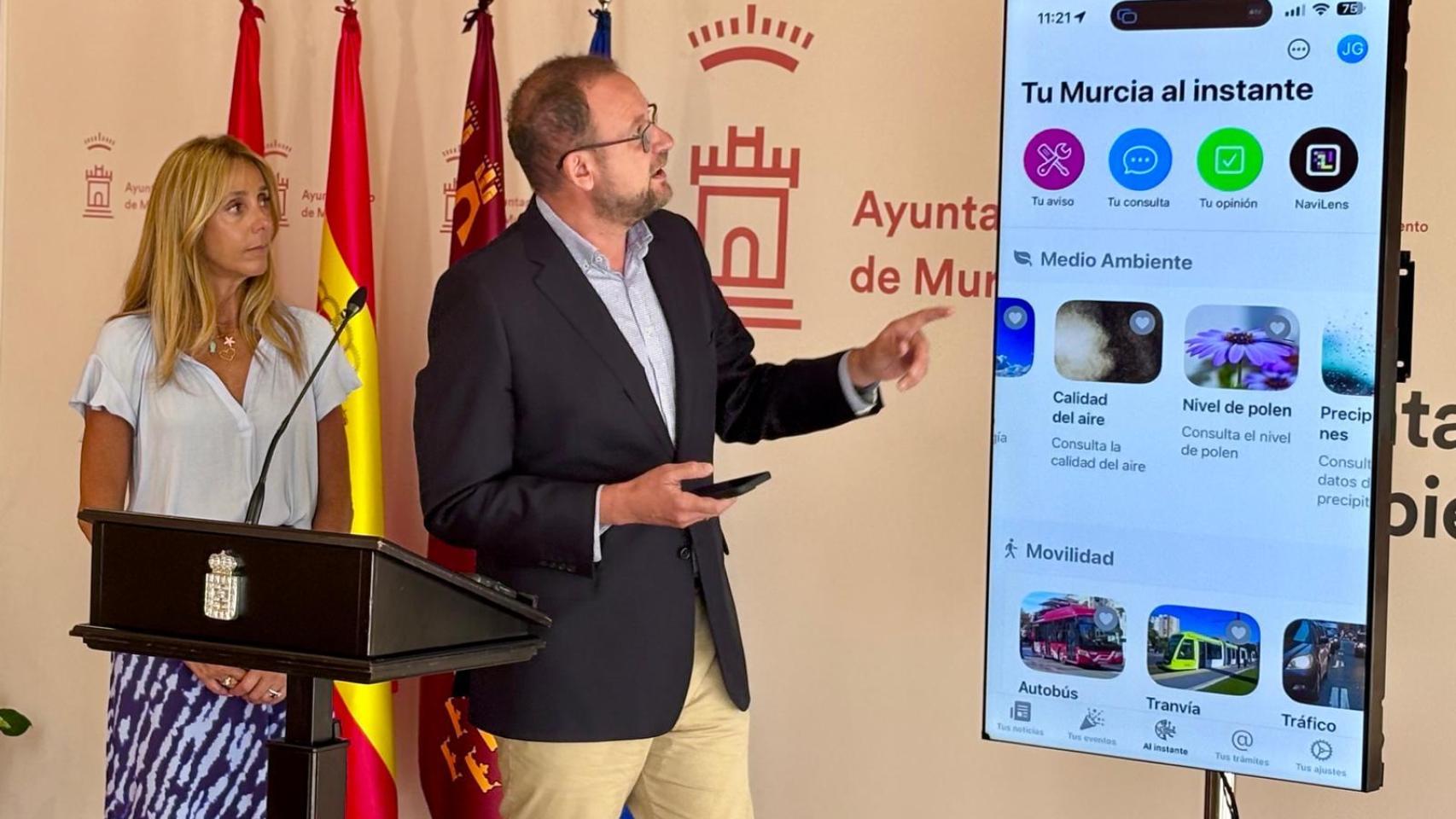 La app municipal de Murcia incorpora un pluviómetro para conocer en tiempo real la evolución de las lluvias