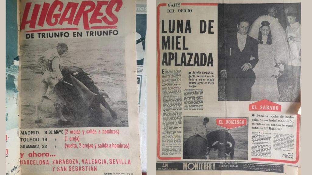 ÓScar Higares ha compartido algunos recortes de prensa de sus padres.