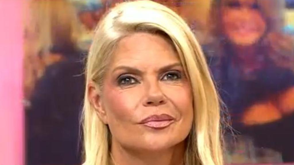 Makoke, en el set de 'Fiesta', en Telecinco.
