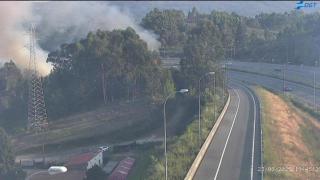 Nuevo incendio forestal en Culleredo, junto a la Tercera Ronda de A Coruña