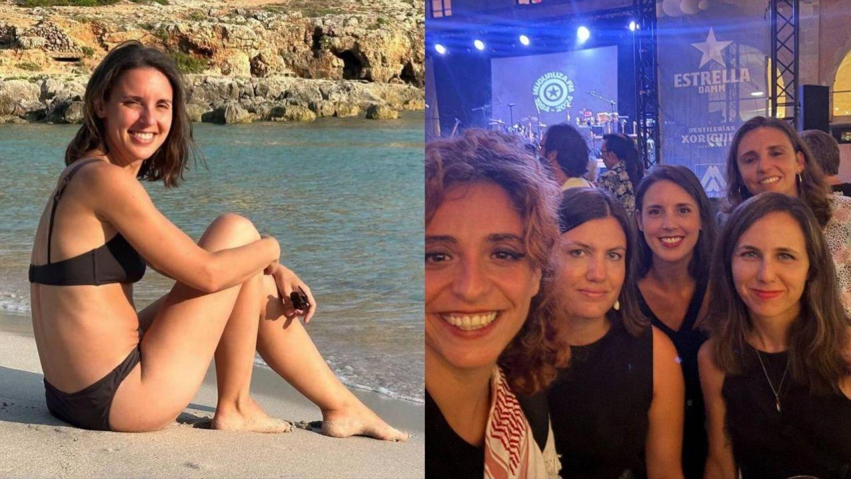 Belarra y Montero preparan el curso político en las playas vírgenes de Menorca y van a un concierto de Fermín Muguruza Belarra y Montero preparan el curso político en las playas vírgenes de Menorca y van a un concierto de Fermín Muguruza