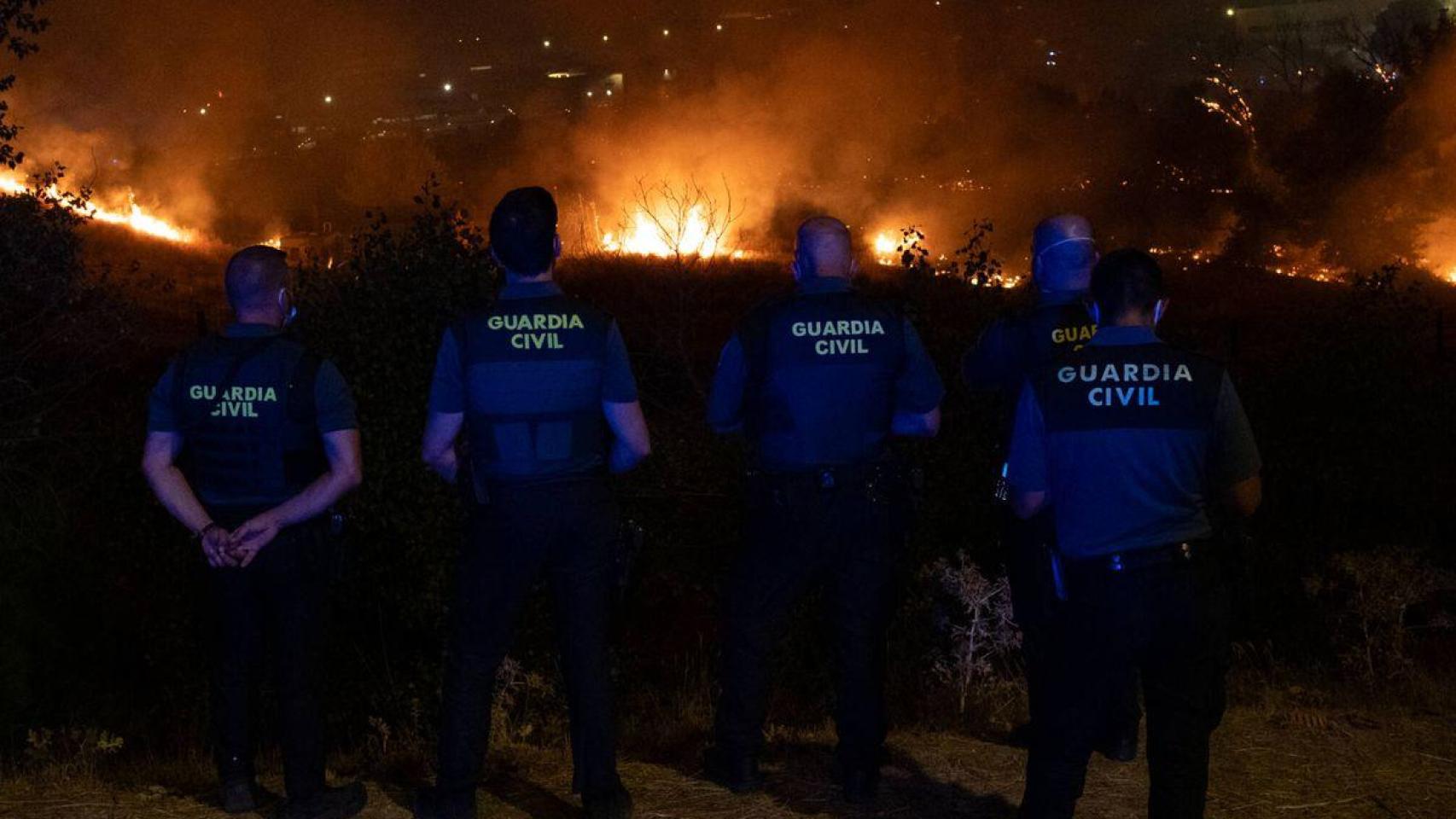 Incendio en la Guardia Civil