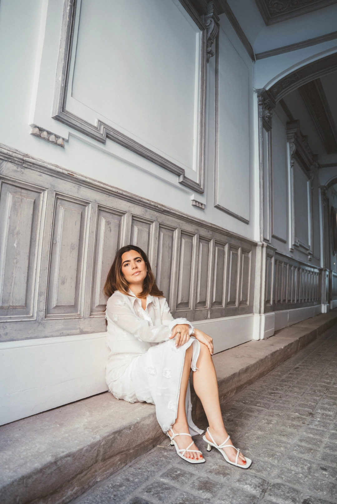 Foto dos de Elena Gual con el look uno