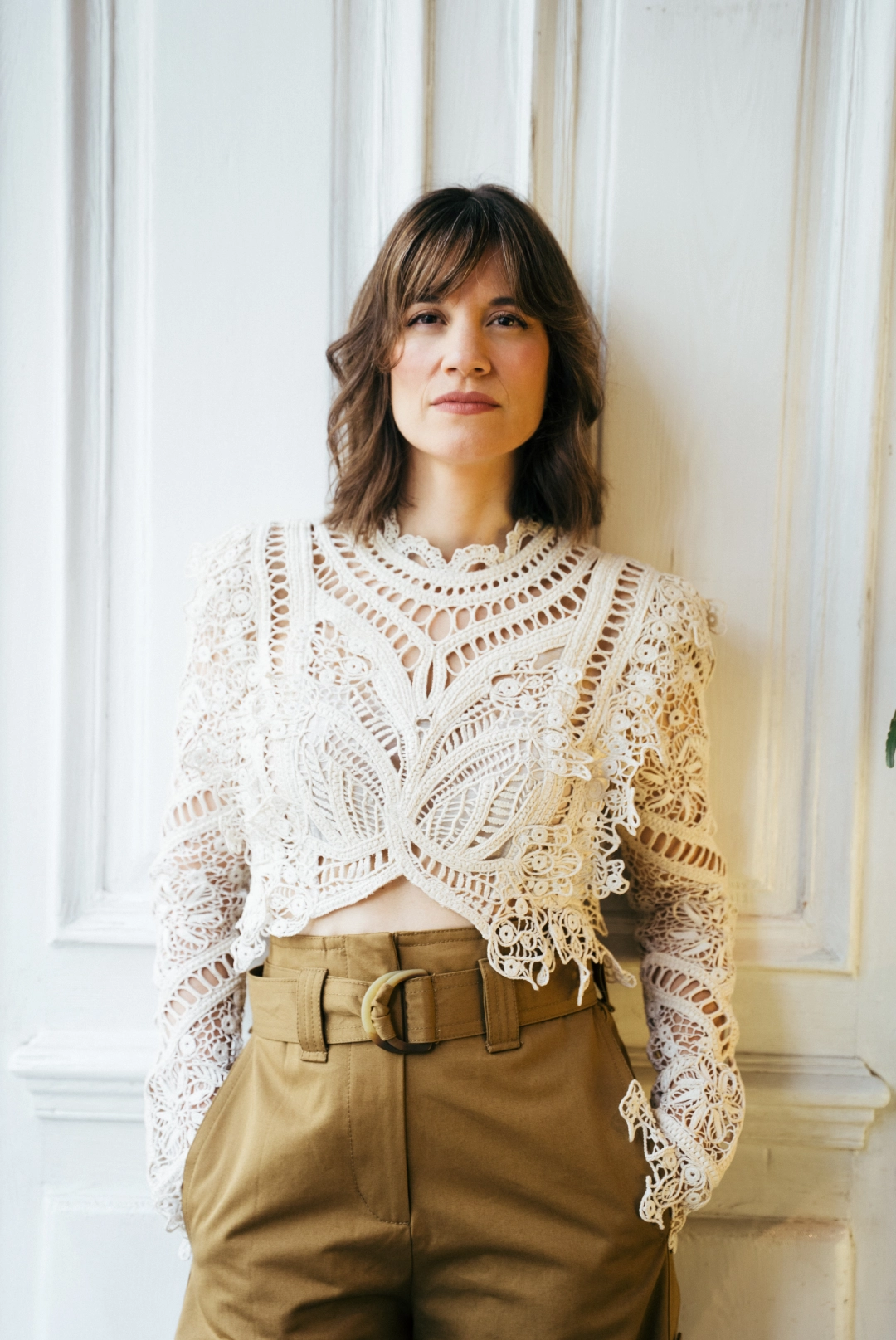 Foto uno de Mamen Fernández con el look tres