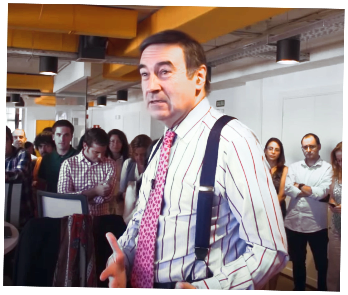 Pedro J. inaugurando la nueva redacción de EL ESPAÑOL
