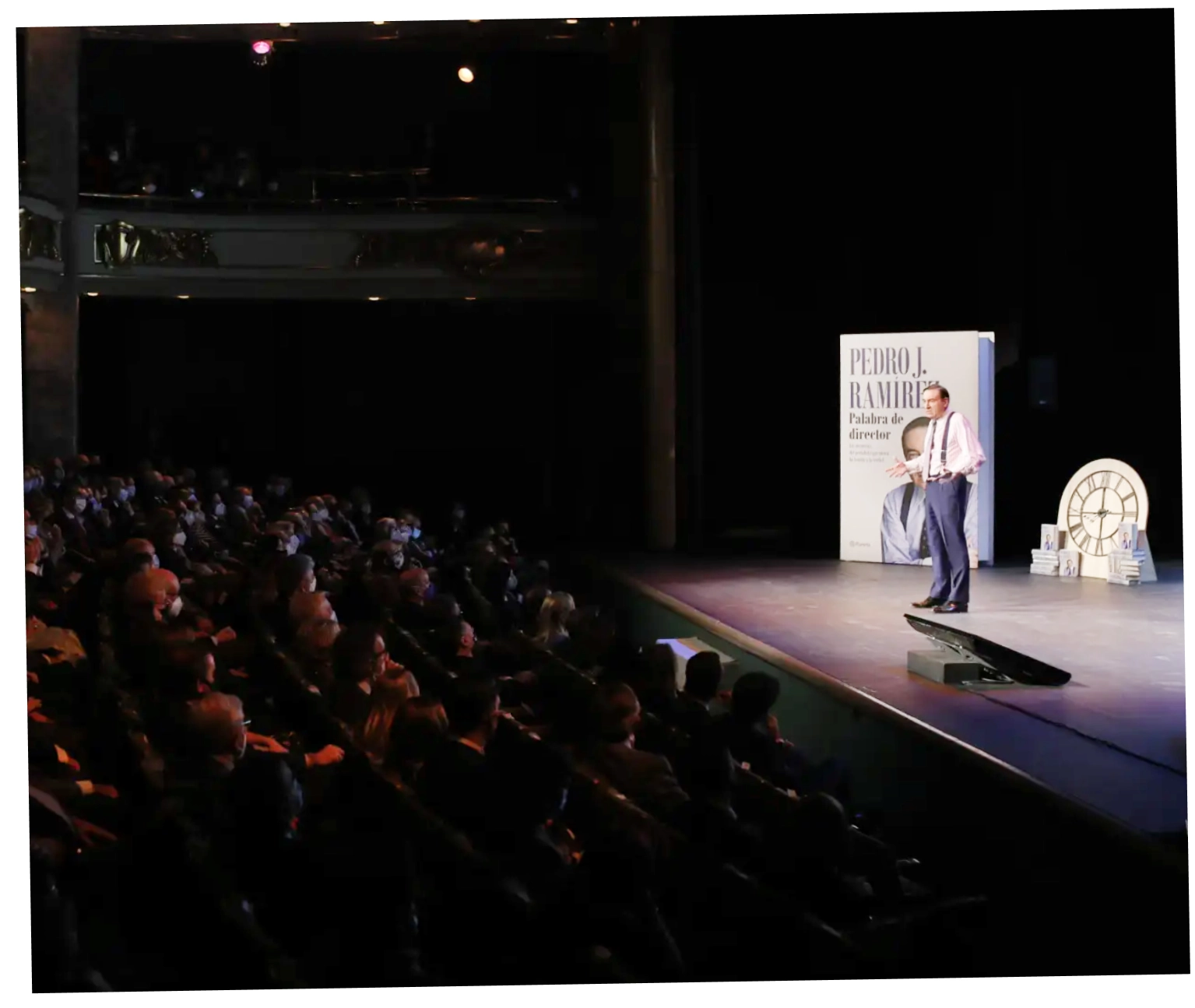 Pedro J. presenta Palabra de Director (Planeta) en el Círculo de Bellas Artes de Madrid en 2021