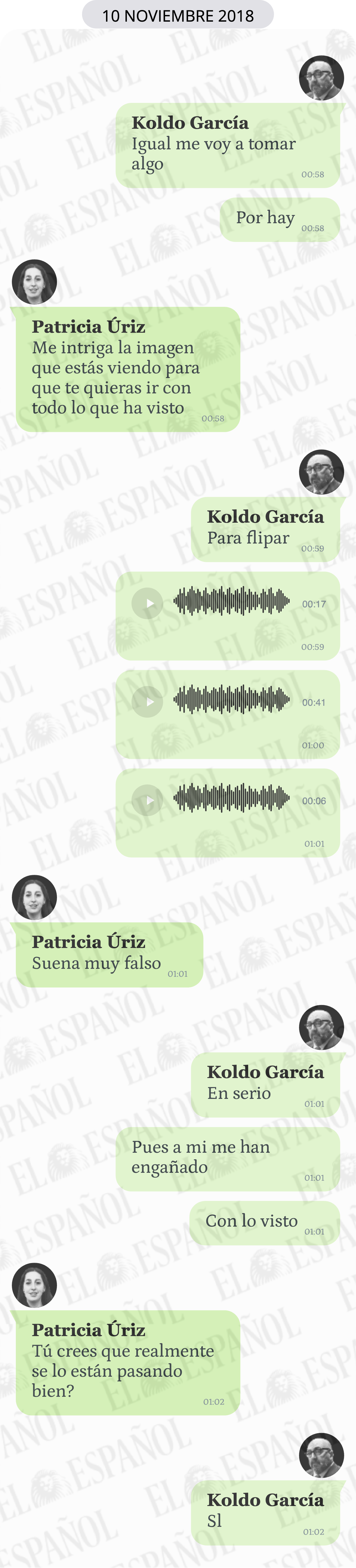 Conversación entre Patricia Úriz y Koldo García