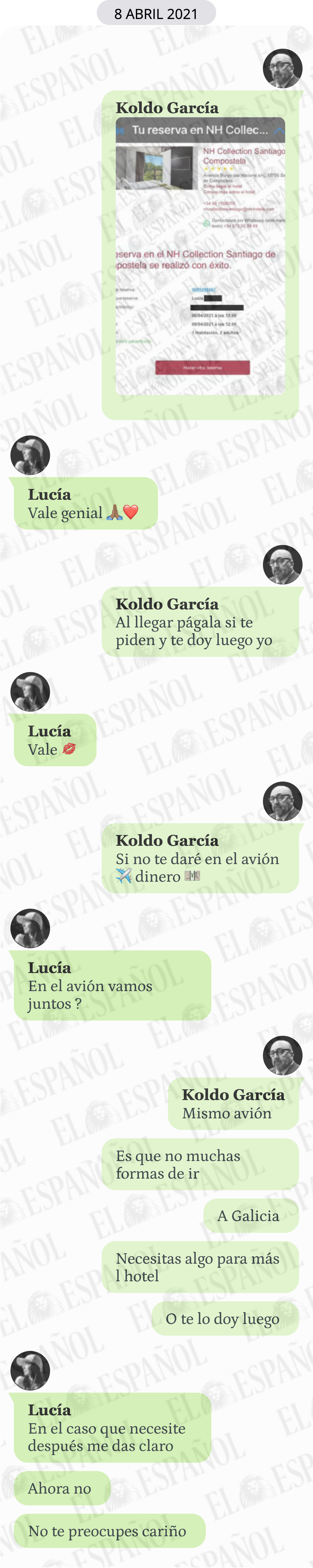 Conversación entre José Luis Ábalos y Koldo García