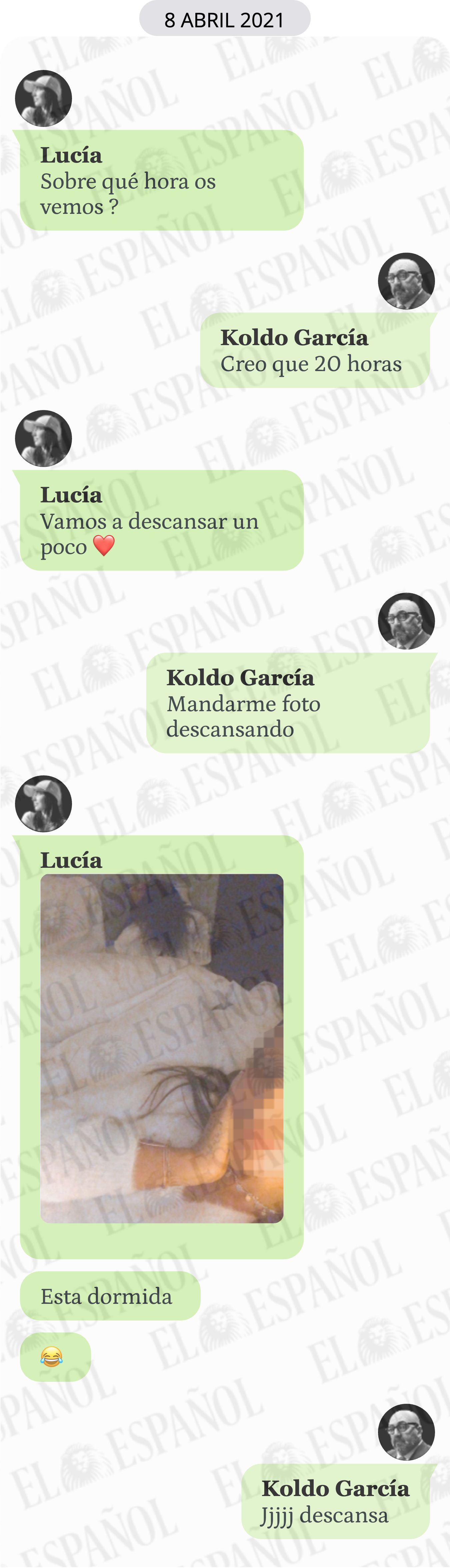 Conversación entre Lucía y Koldo García