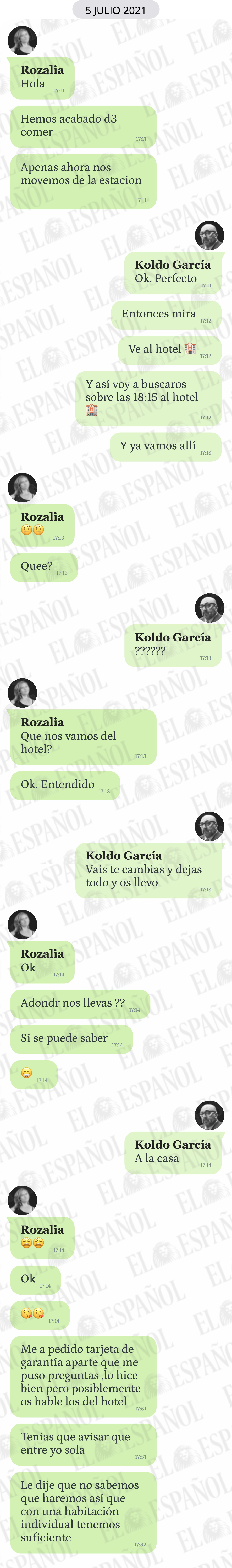 Conversación entre Rozalia y Koldo García