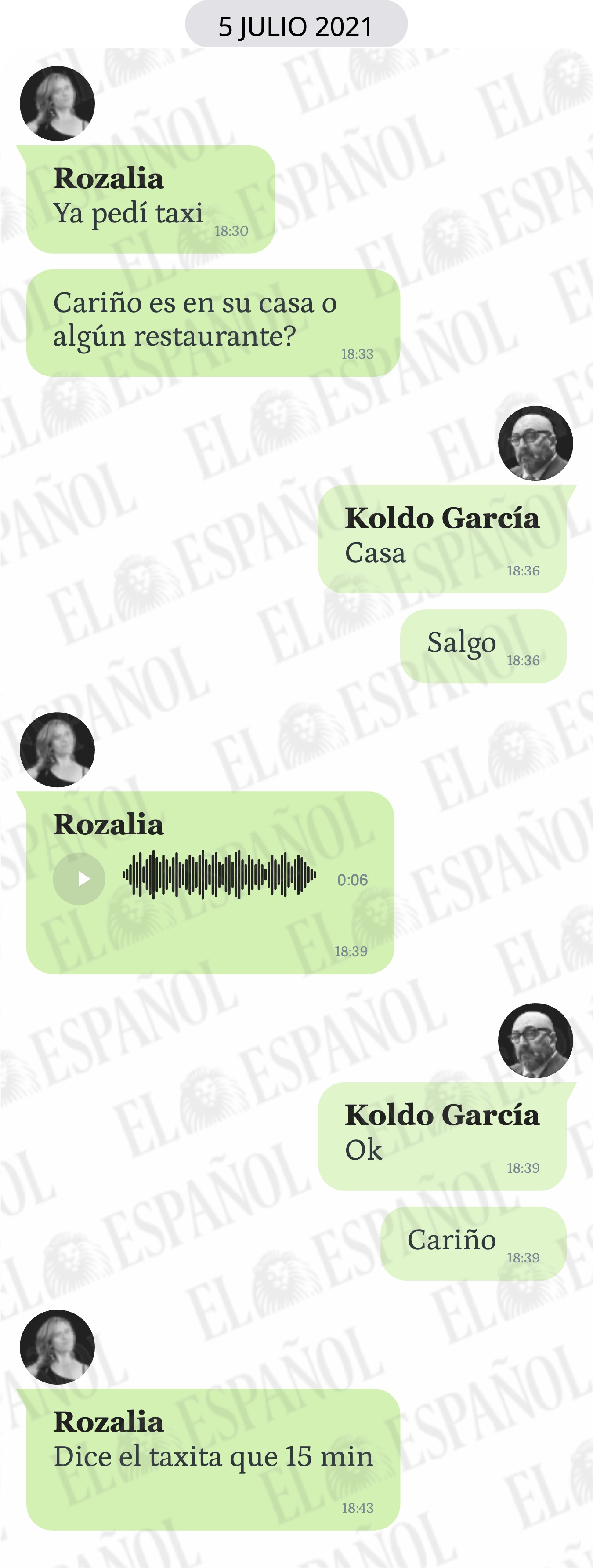 Conversación entre Rozalia y Koldo García