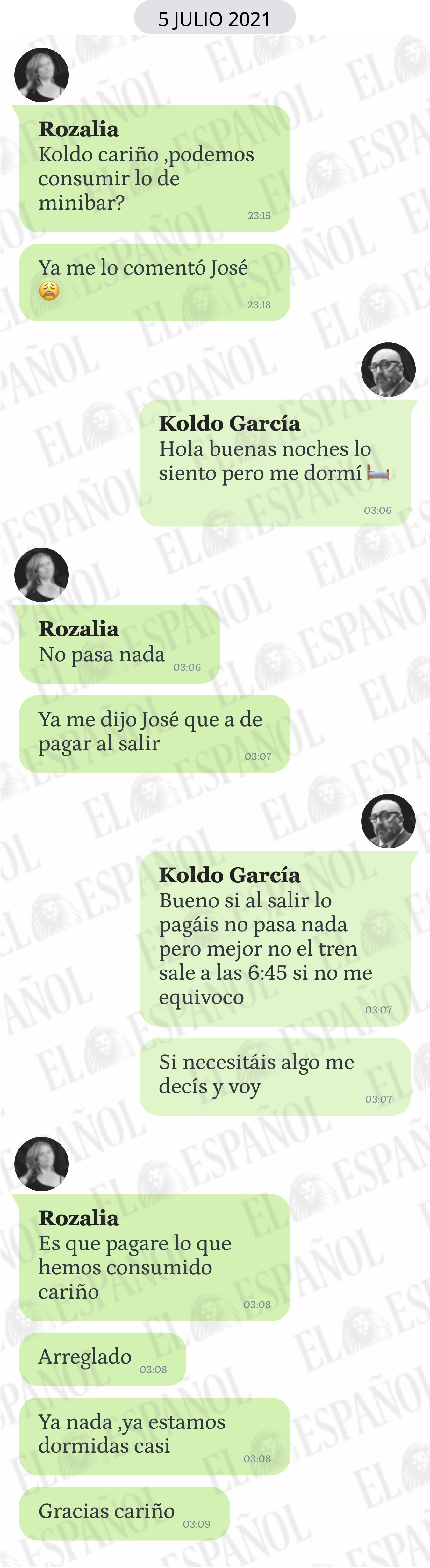 Conversación entre Rozalia y Koldo García