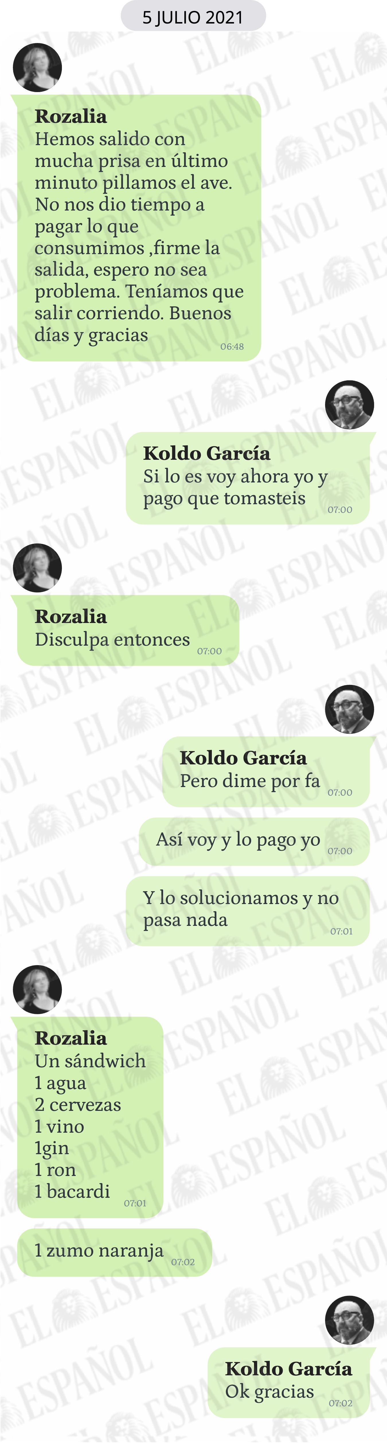 Conversación entre Rozalia y Koldo García