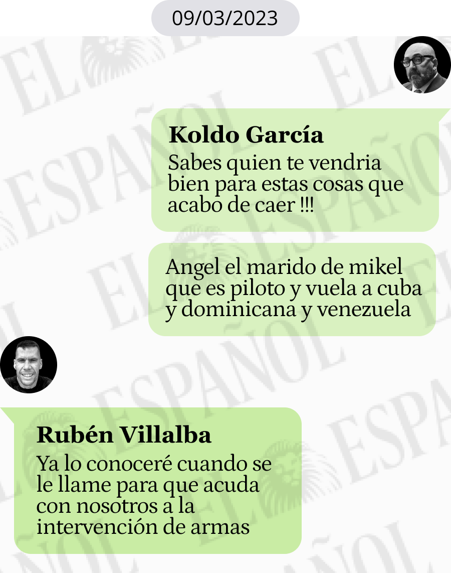 Conversación entre Rubén Villalba y Koldo García en 2023