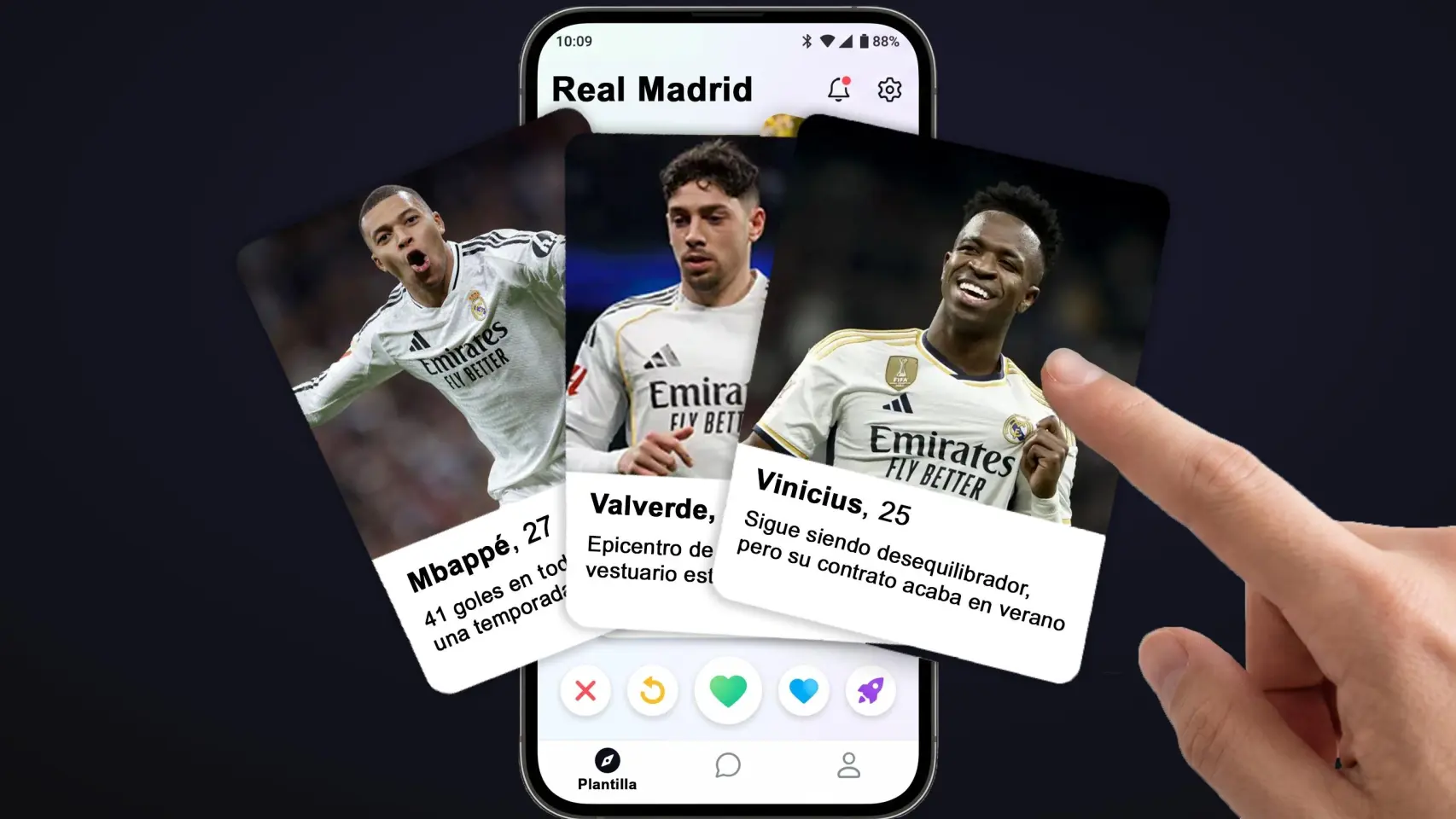 Quién debe seguir y quién debe salir: elige y configura la plantilla del Real Madrid 2026-2027
