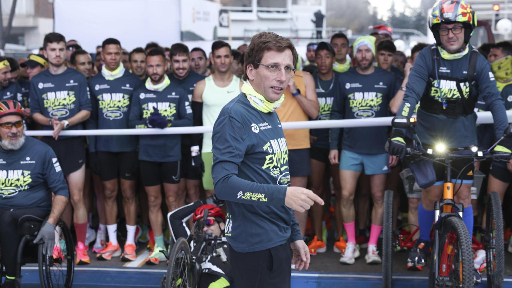 José Luis Martínez-Almeida, Alcalde de Madrid, en su participación en la San Silvestre Vallecana 2023